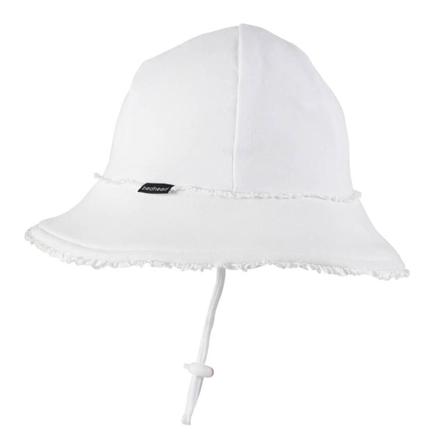 Bedhead Ponytail Bucket Hat - White Ruffle L-1875027433955135490