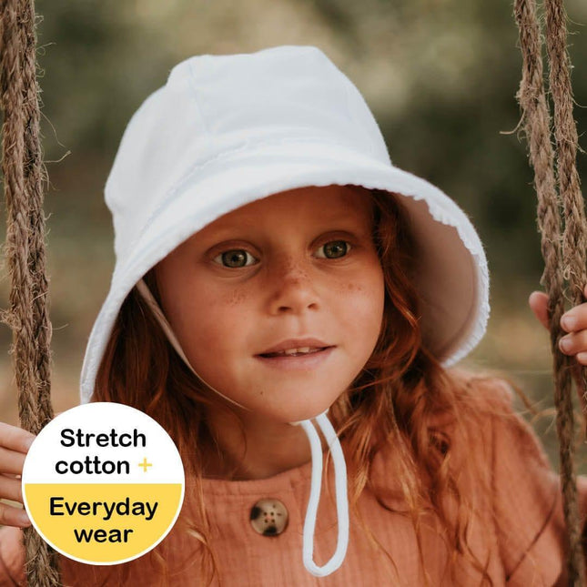 Bedhead Ponytail Bucket Hat - White Ruffle L-1875027433955135491