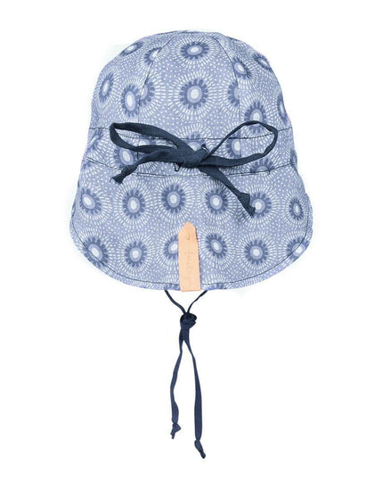 Bedhead Reversible Baby Flap Sun Hat-Norman/Indigo S-1875027479392030722