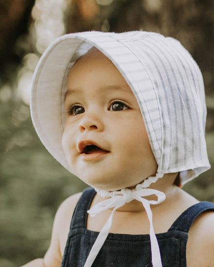 Bedhead Reversible Bonnet Hat- Finley/Blanc M-1875027435116957701