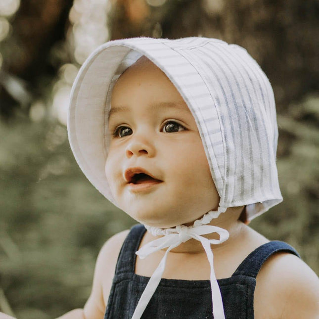 Bedhead Reversible Bonnet Hat- Finley/Blanc M-1875027435116957701
