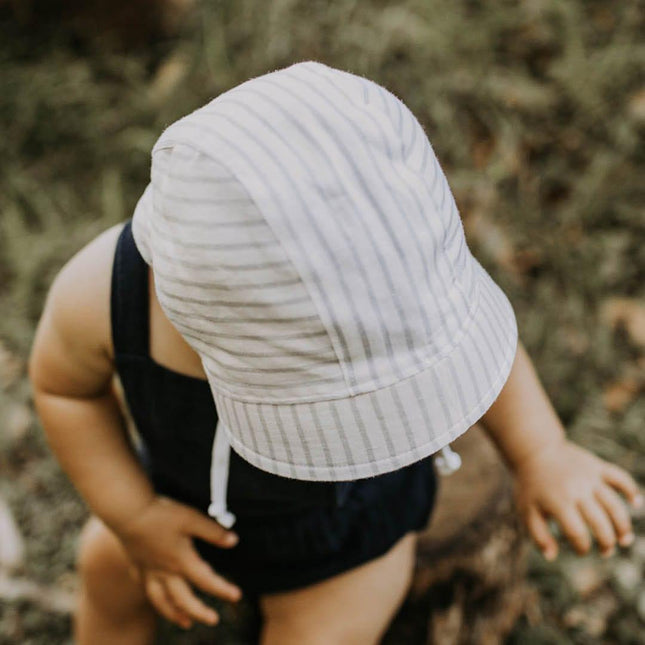 Bedhead Reversible Bonnet Hat- Finley/Blanc M-1875027435116957702