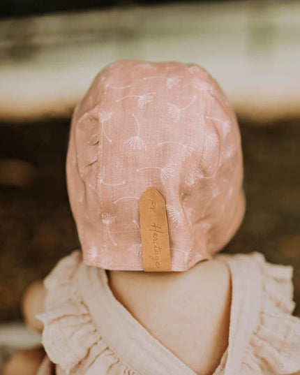 Bedhead Reversible Bonnet Hat- Frances/Flax S-1875027434823356424