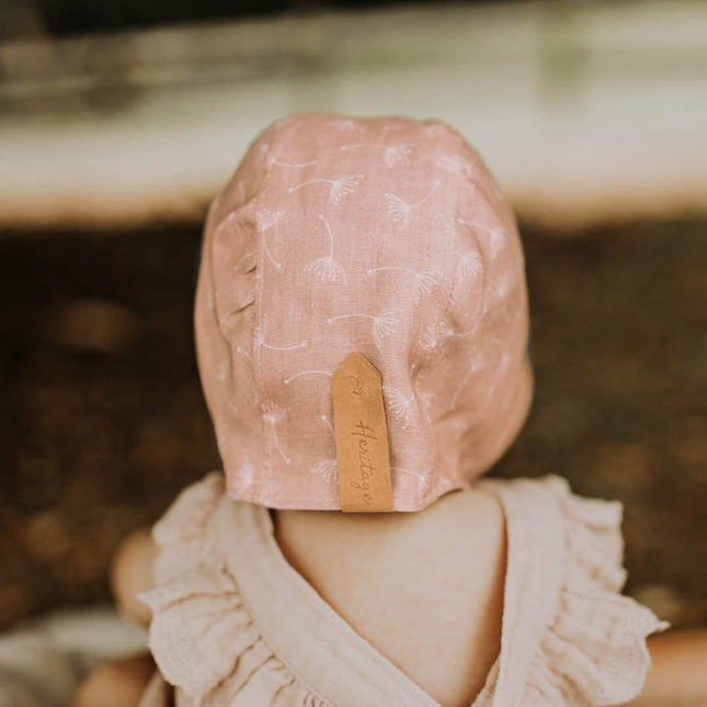 Bedhead Reversible Bonnet Hat- Frances/Flax S-1875027434823356424