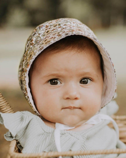 Bedhead Reversible Bonnet Hat- Winnie/Blanc M-1875027434970157060