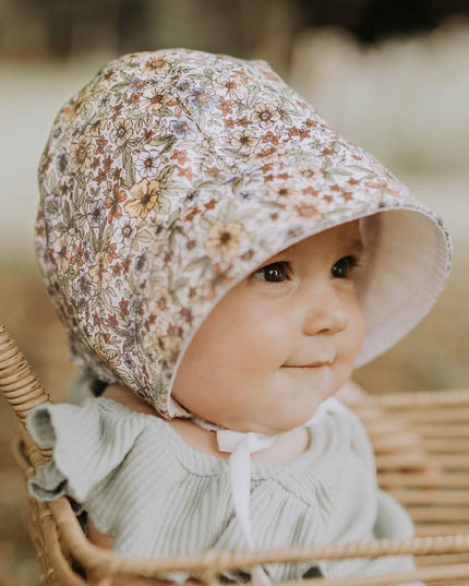Bedhead Reversible Bonnet Hat- Winnie/Blanc M-1875027434970157061