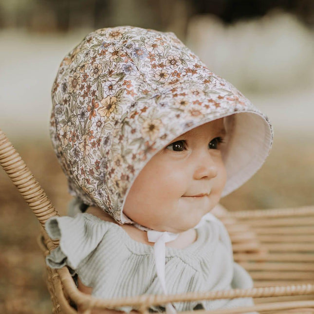 Bedhead Reversible Bonnet Hat- Winnie/Blanc M-1875027434970157061
