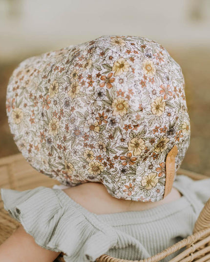 Bedhead Reversible Bonnet Hat- Winnie/Blanc M-1875027434970157062