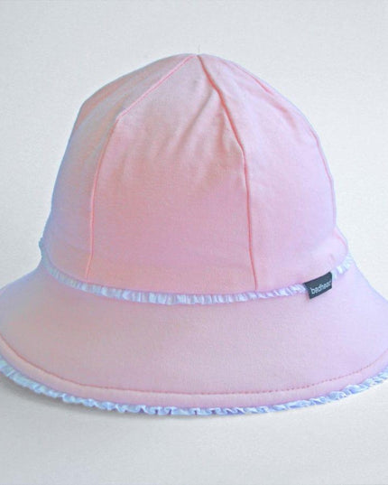 Bedhead Toddler Bucket Hat - Blush Ruffle Trim M-1875027489567412224