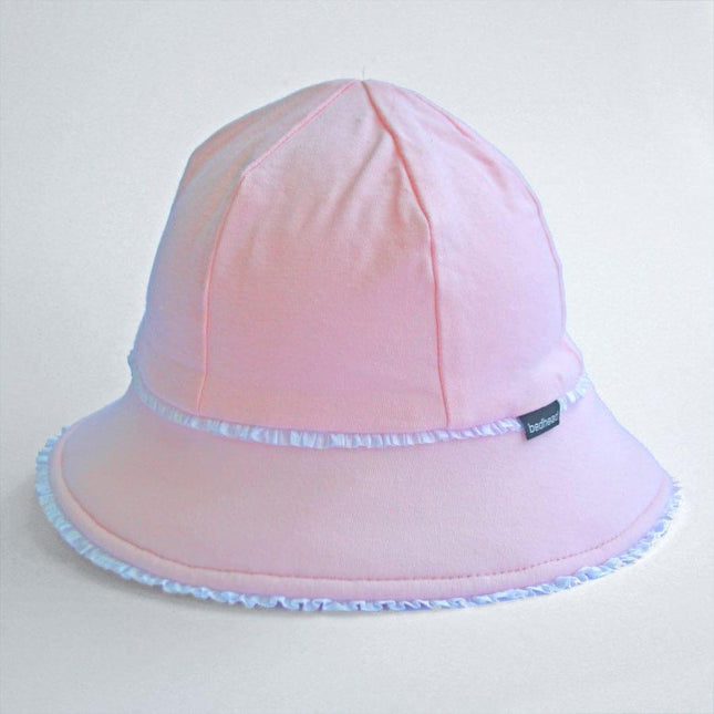 Bedhead Toddler Bucket Hat - Blush Ruffle Trim M-1875027489567412224