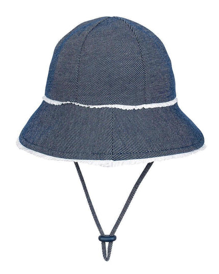 Bedhead Toddler Bucket Hat - Denim Ruffle Trim S-1875027489848430592