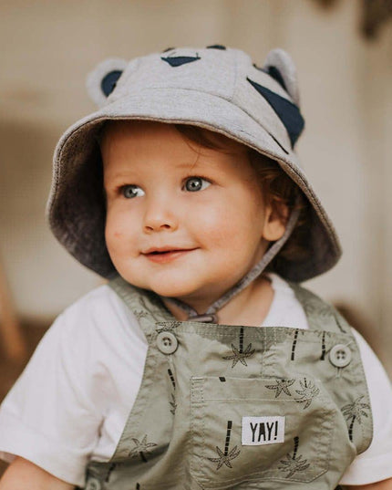 Bedhead Toddler Bucket Hat - Tiger Grey Marle S-1875027487319265283