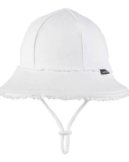 Bedhead Toddler Bucket Hat - White Ruffle Trim S-1875027489995231232