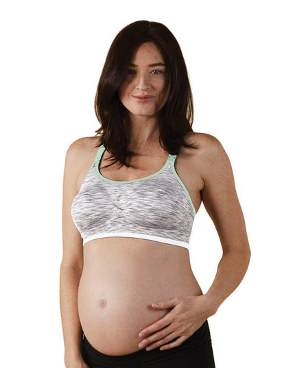 Bravado Seamless Rhythm Nursing Bra White Grey Spacedye L-1875027402124562432