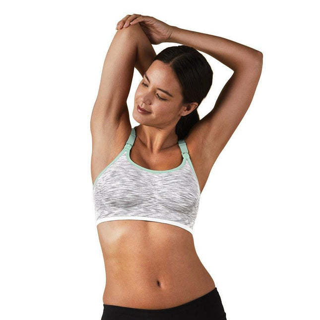 Bravado Seamless Rhythm Nursing Bra White Grey Spacedye L-1875027402124562433