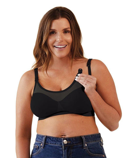 Bravado Silk Seamless Sheer Nursing Bra Black S-1875027396432891906