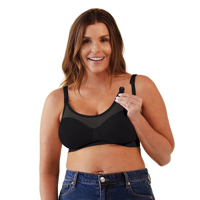 Bravado Silk Seamless Sheer Nursing Bra Black S-1875027396432891906