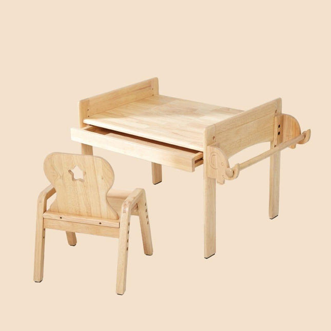 Bunny Tickles Primary Adjustable Table and Chair Set Car-1875027381845102598