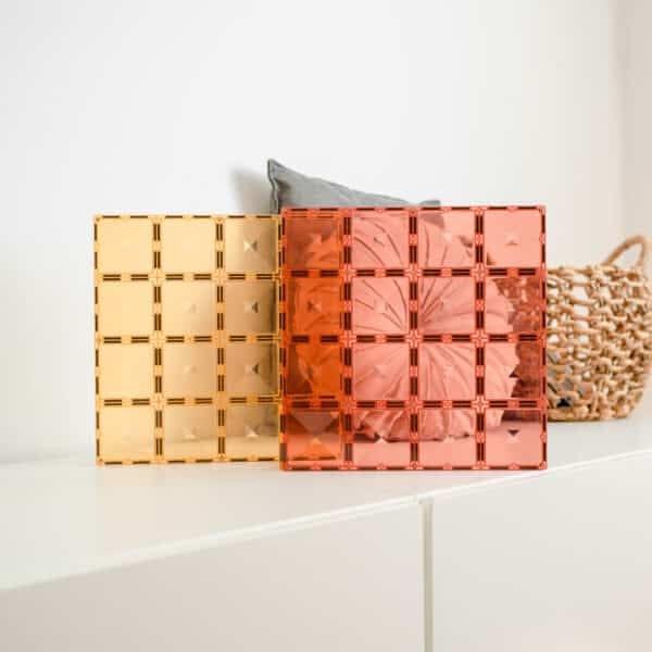 Connetix Tiles 2 Piece Base Plate Lemon - Peach-1875027391961763847