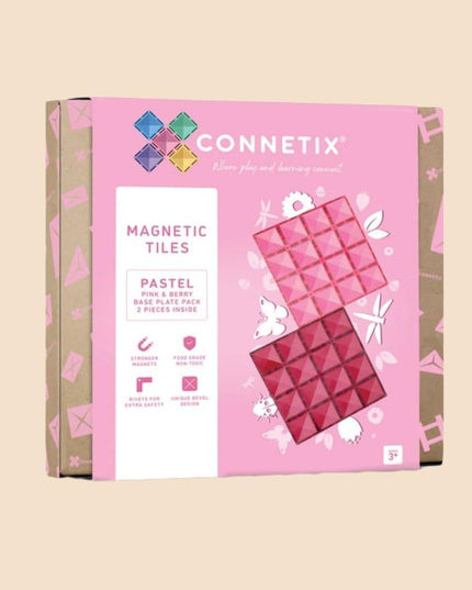 Connetix Tiles 2 Piece Base Plate Lemon - Peach-1875027391961763840