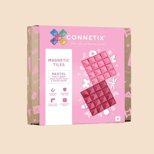 Connetix Tiles 2 Piece Base Plate Lemon - Peach-1875027391961763840