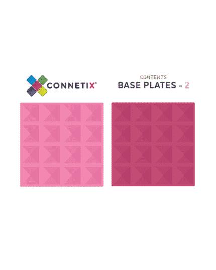 Connetix Tiles 2 Piece Base Plate Lemon - Peach-1875027391961763843