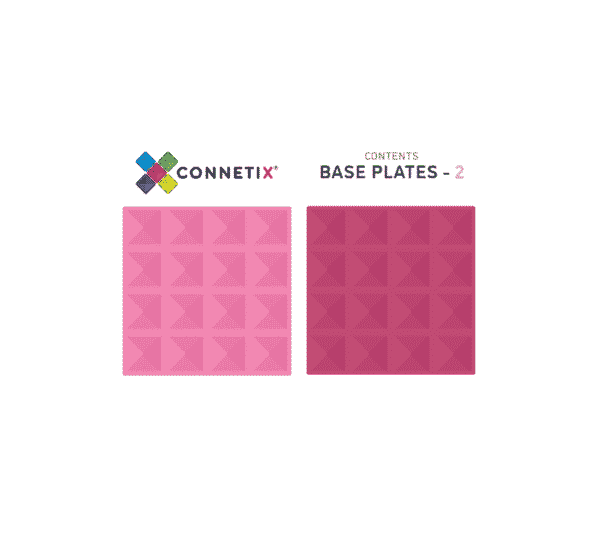 Connetix Tiles 2 Piece Base Plate Lemon - Peach-1875027391961763843
