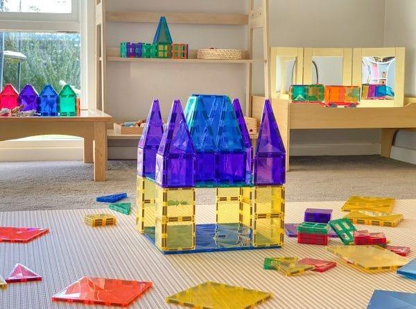 Connetix Tiles 2 Piece Base Plate Lemon - Peach-1875027391961763845