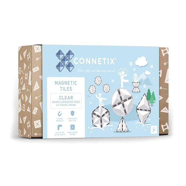 Connetix Tiles Clear Shape Expansion Pack 24 pc-1875027391810768896