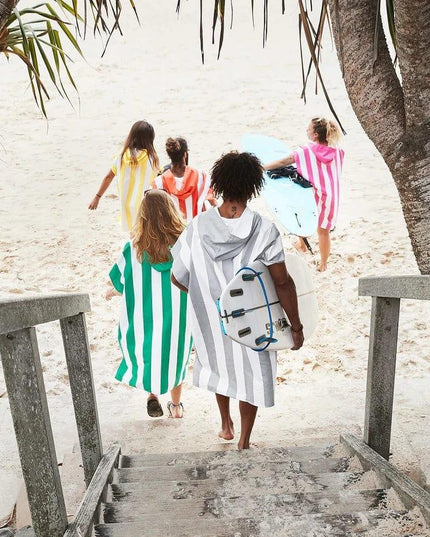 Dock & Bay Adult Poncho Hooded Towel | Cabana Collection | Bondi Blue M-1875027425033850883