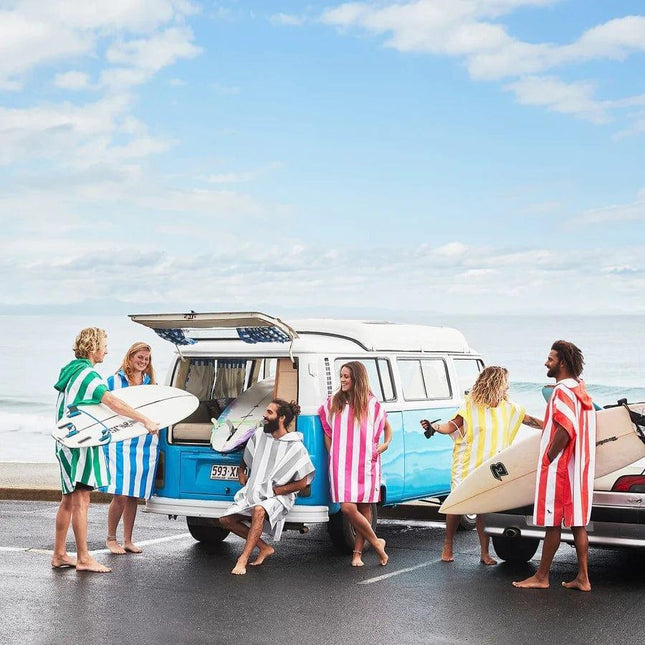 Dock & Bay Adult Poncho Hooded Towel | Cabana Collection | Bondi Blue M-1875027425033850885