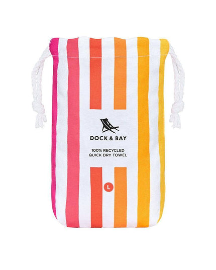 Dock & Bay Beach Towel Cabana Collection L | Quick Dry | Peach Sunrise-1875027436832428038