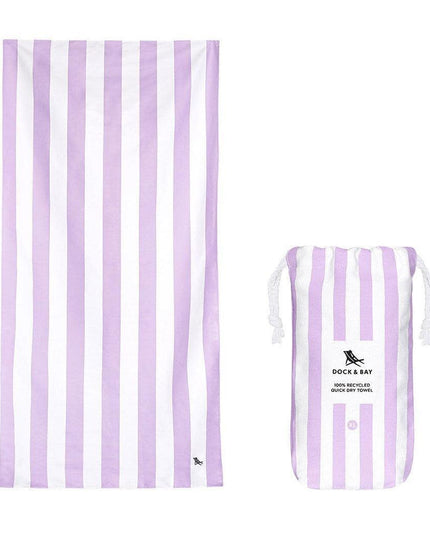 Dock & Bay Beach Towel Cabana Collection XL | Quick Dry | Lombok Lilac-1875027436387831808