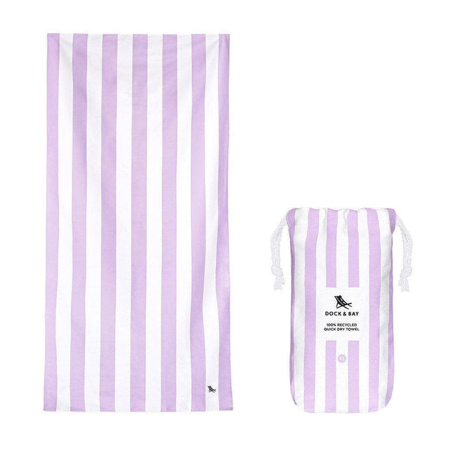 Dock & Bay Beach Towel Cabana Collection XL | Quick Dry | Lombok Lilac-1875027436387831808