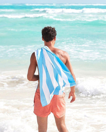 Dock & Bay Beach Towel Cabana Collection XL | Quick Dry | Tulum Blue-1875027435968401409