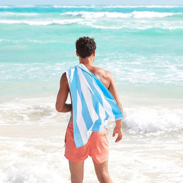 Dock & Bay Beach Towel Cabana Collection XL | Quick Dry | Tulum Blue-1875027435968401409