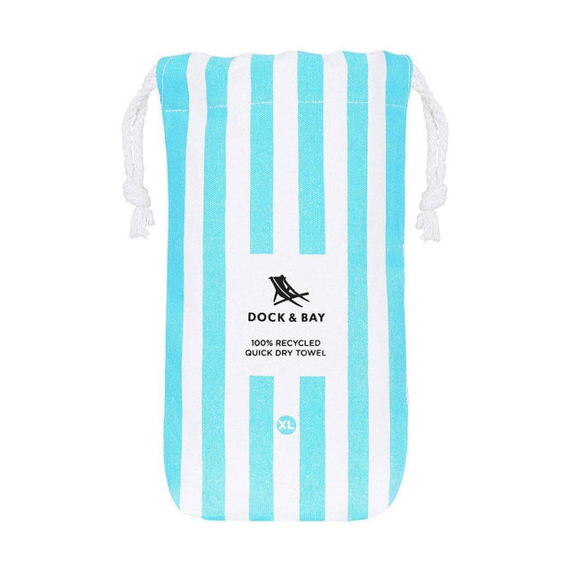 Dock & Bay Beach Towel Cabana Collection XL | Quick Dry | Tulum Blue-1875027435968401413