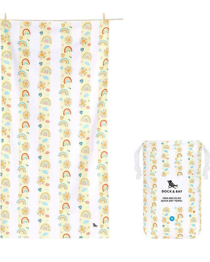 Dock & Bay KIDS Beach Towel | Quick Dry | Rainbow Road-1875027461100670976