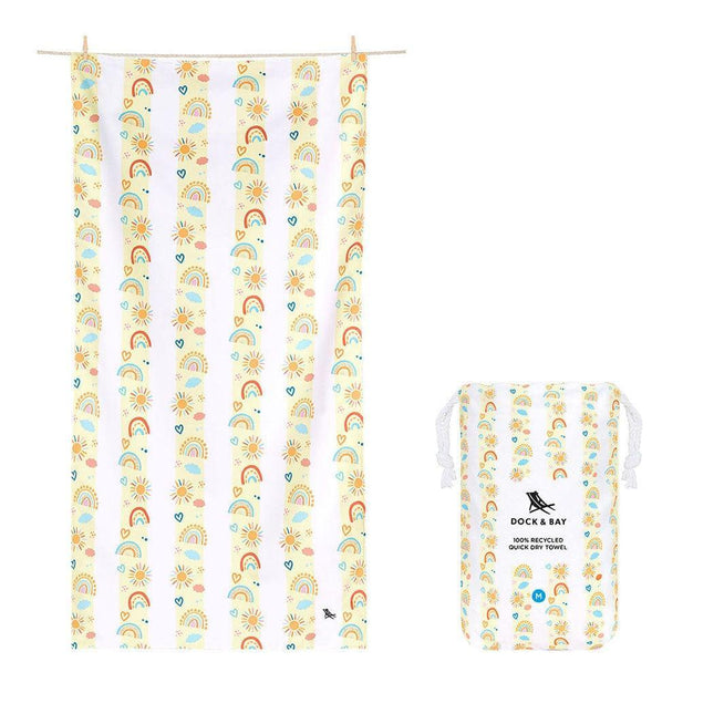 Dock & Bay KIDS Beach Towel | Quick Dry | Rainbow Road-1875027461100670976