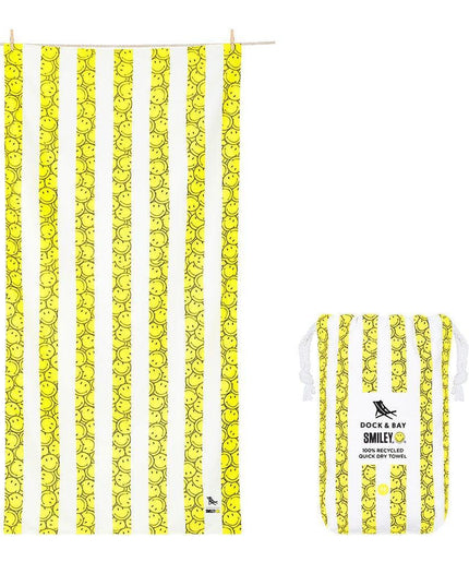 Dock & Bay KIDS Beach Towel | Quick Dry | Smiley-1875027471712260096