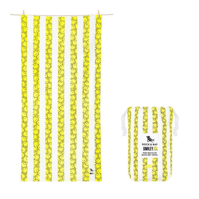 Dock & Bay KIDS Beach Towel | Quick Dry | Smiley-1875027471712260096