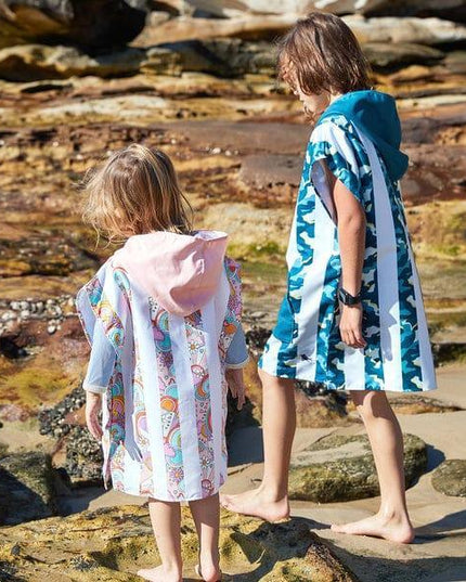 Dock & Bay KIDS Poncho Hooded Towel - Cool Camo XS (2-4yrs)-1875027438862471169