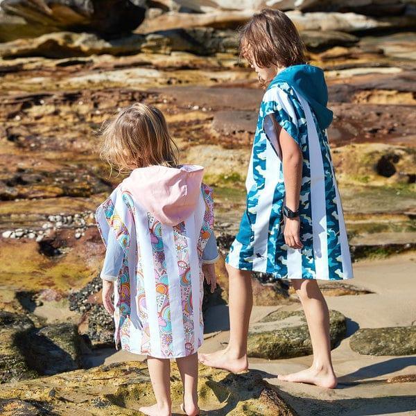 Dock & Bay KIDS Poncho Hooded Towel - Cool Camo XS (2-4yrs)-1875027438862471169