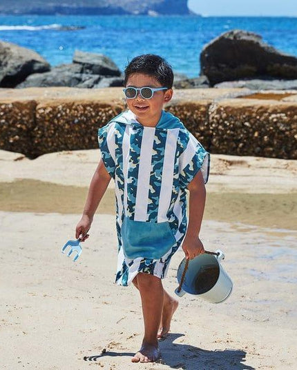Dock & Bay KIDS Poncho Hooded Towel - Cool Camo XS (2-4yrs)-1875027438862471170