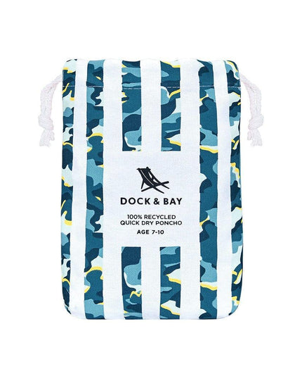 Dock & Bay KIDS Poncho Hooded Towel - Cool Camo XS (2-4yrs)-1875027438862471171