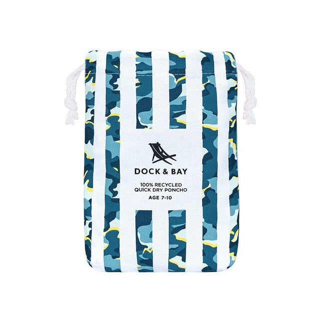 Dock & Bay KIDS Poncho Hooded Towel - Cool Camo XS (2-4yrs)-1875027438862471171