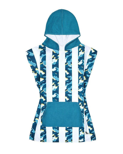 Dock & Bay KIDS Poncho Hooded Towel - Cool Camo XS (2-4yrs)-1875027438862471172