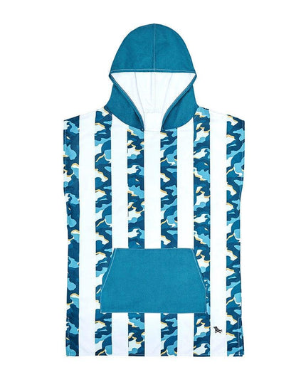 Dock & Bay KIDS Poncho Hooded Towel - Cool Camo XS (2-4yrs)-1875027438862471174