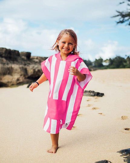 Dock & Bay KIDS Poncho Hooded Towel -Mini Cabana Collection-Phi Phi Pink S (4-7yrs)-1875027438132662272