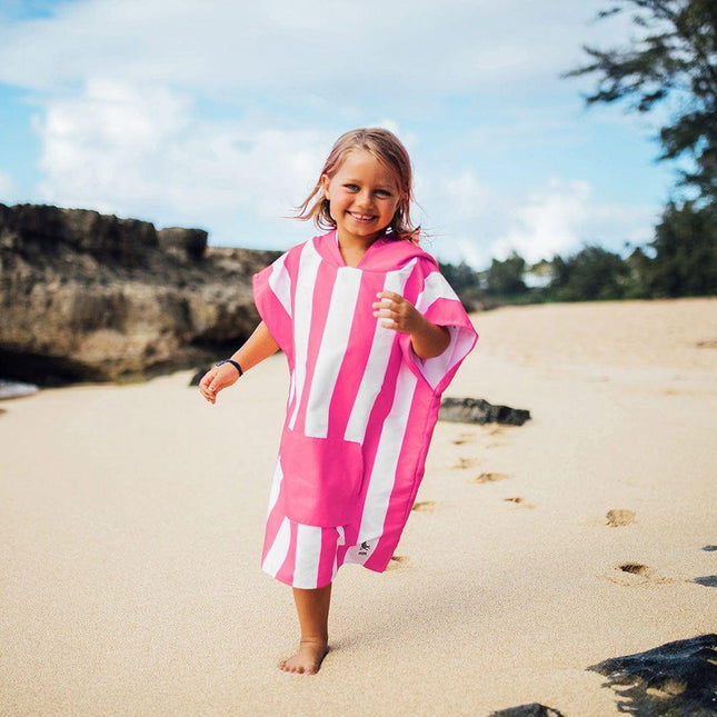 Dock & Bay KIDS Poncho Hooded Towel -Mini Cabana Collection-Phi Phi Pink S (4-7yrs)-1875027438132662272